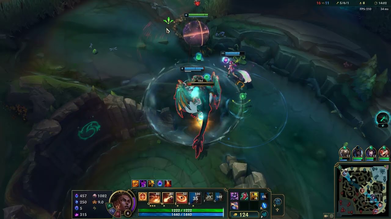 League of Legends rough game as sup mel