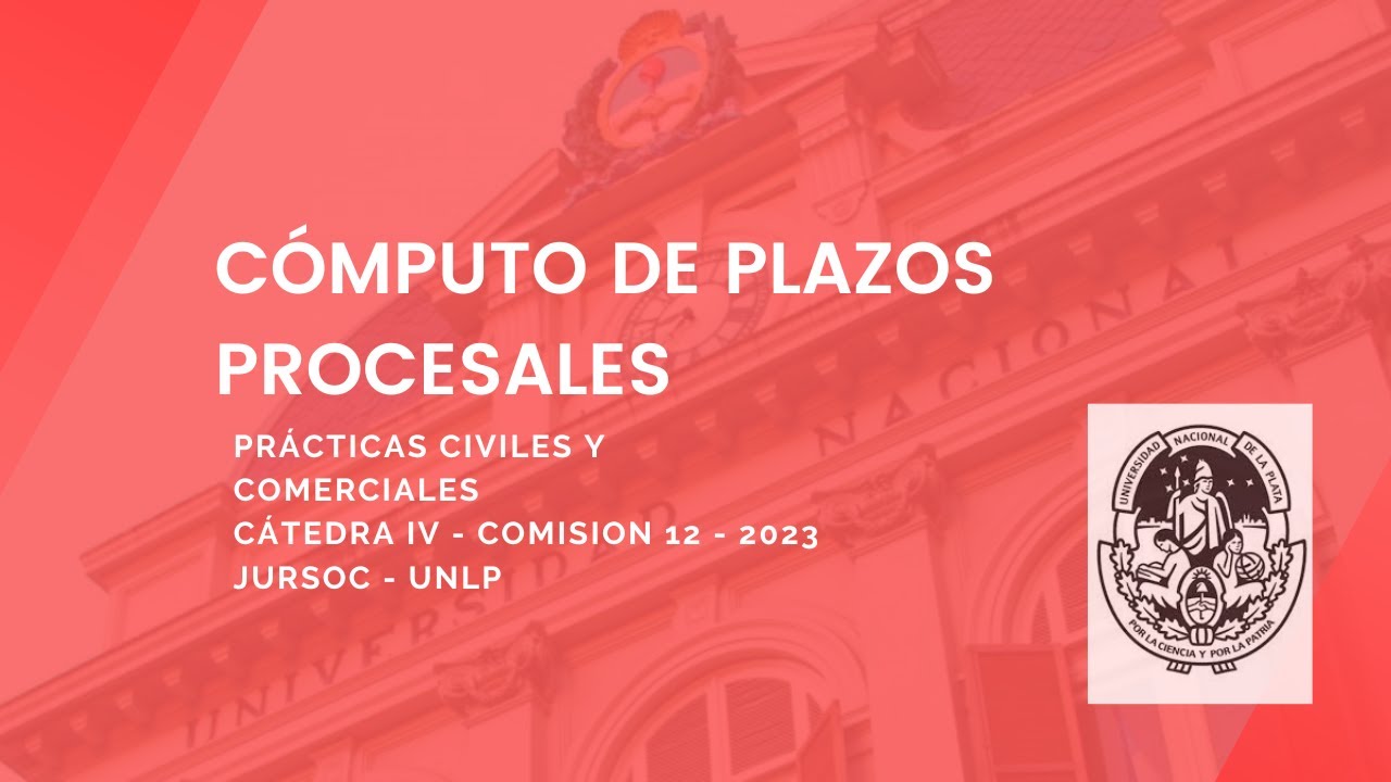 Cómputo de plazos procesales