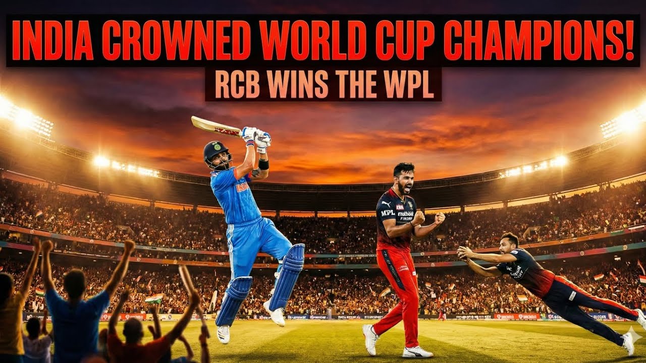 WPL RCB Win 🔥🔥 U19 World Cup Final 🔥😱
