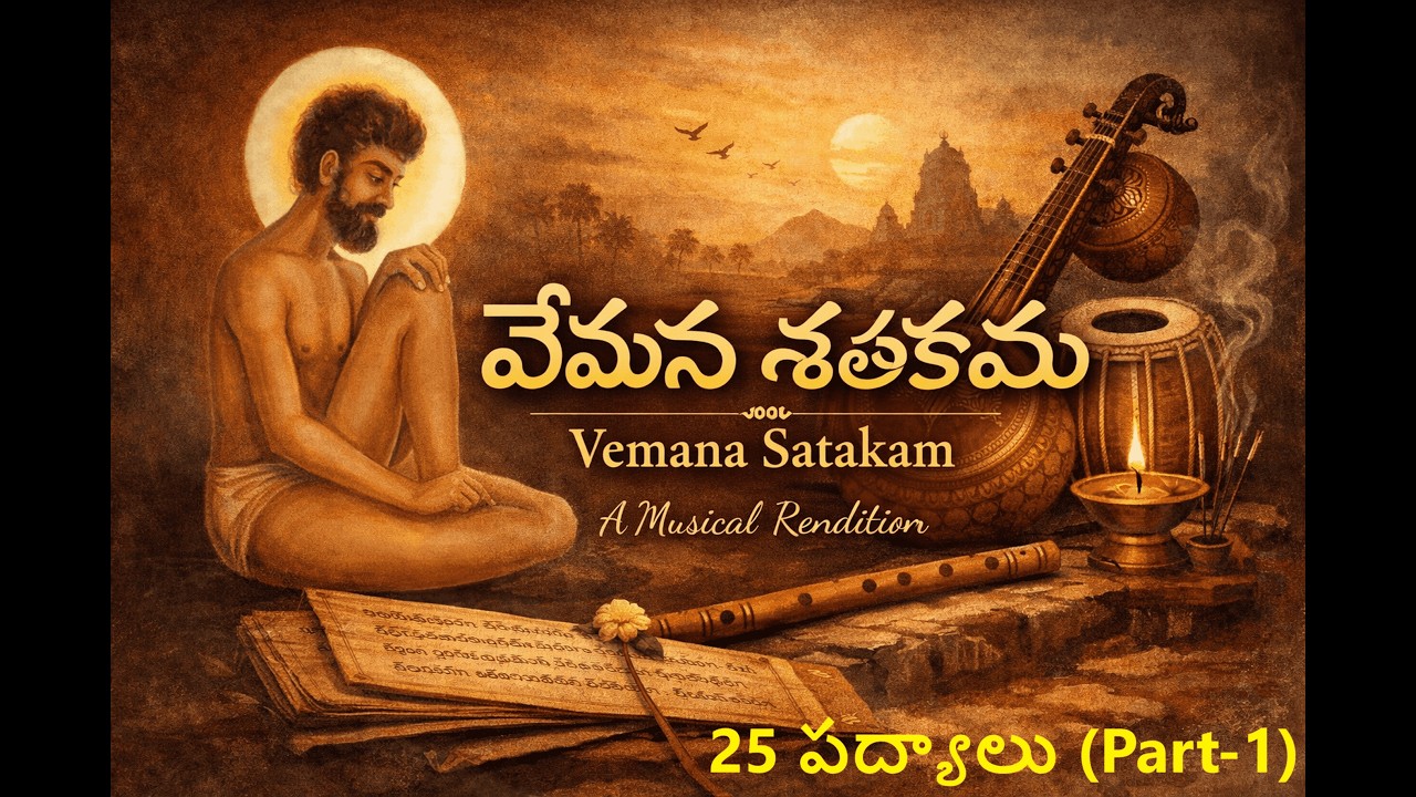 Vemana Satakam Musical Part-1 | వేమన శతకము – 25 పద్యాలు | Telugu Moral Poetry Songs