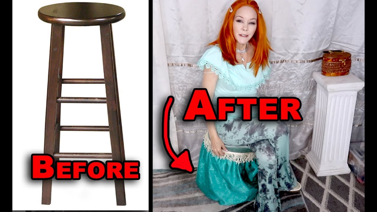 DIY: How to Turn a Bar Stool into a Vanity Chair