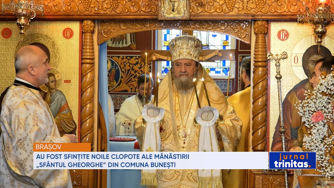 Au fost sfințite noile clopote ale Mănăstirii „Sfântul Gheorghe” din comuna Bunești
