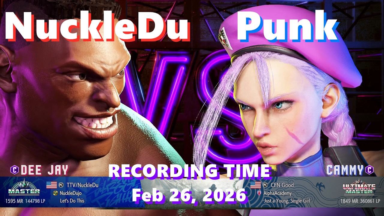 SF6⚡NuckleDu (DeeJay&Guile) vs Punk (Cammy)⚡High Level Gameplay