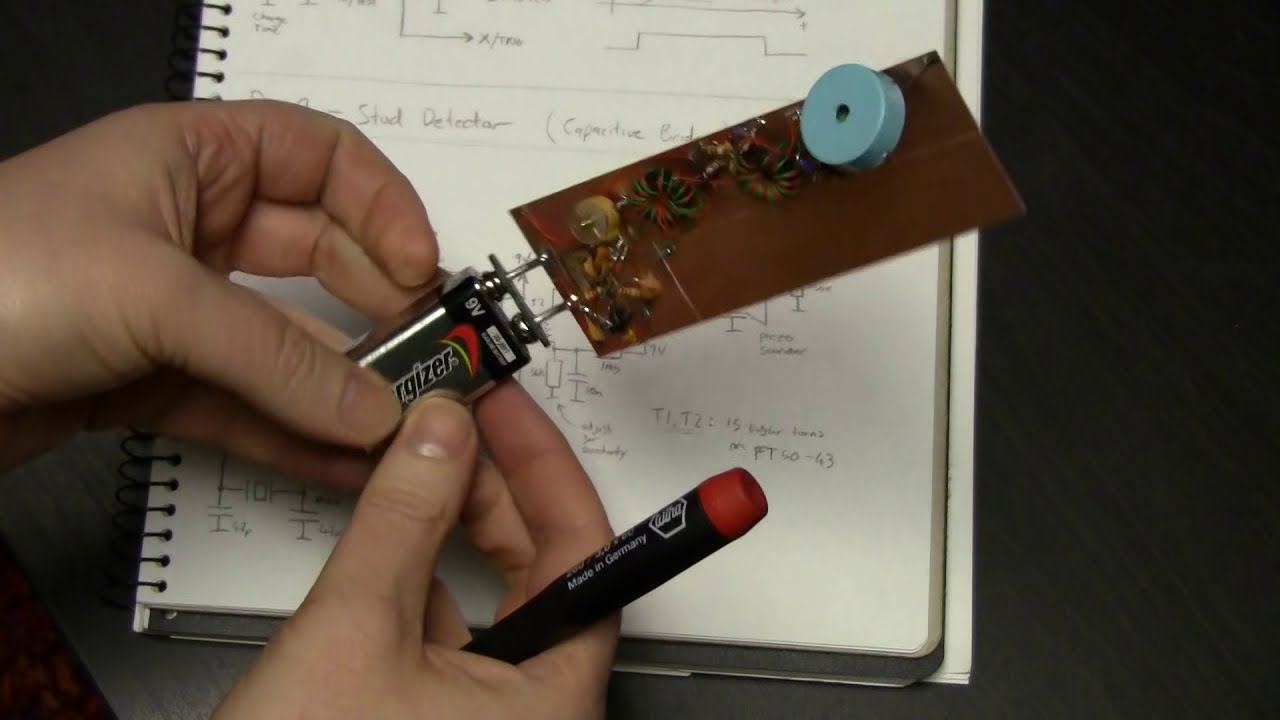 Advent Calendar of Circuits 2014: Day 9: Stud Detector (Capacitive Nulling Bridge)