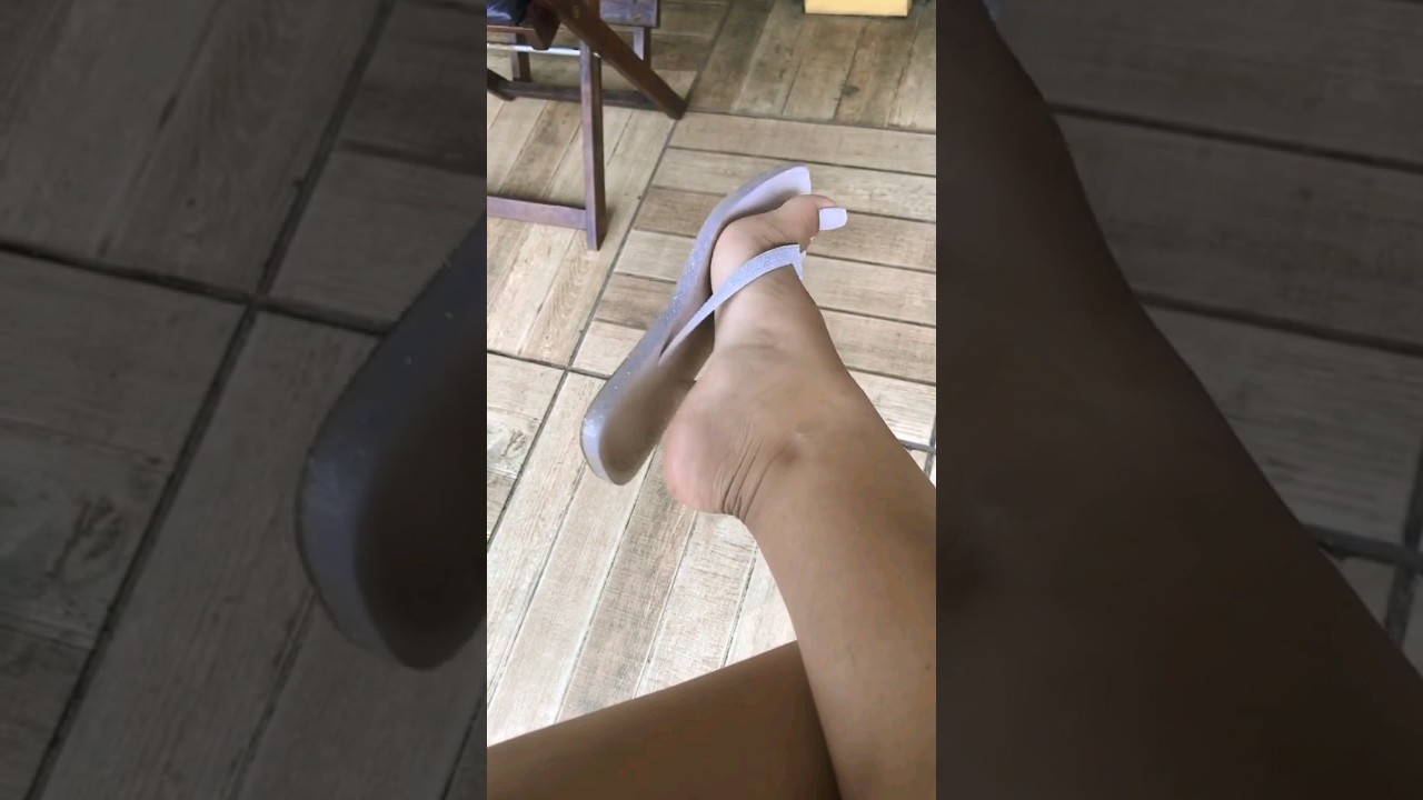 Beautiful Sexy feet & toes 🔥🥰 White Pedicure 