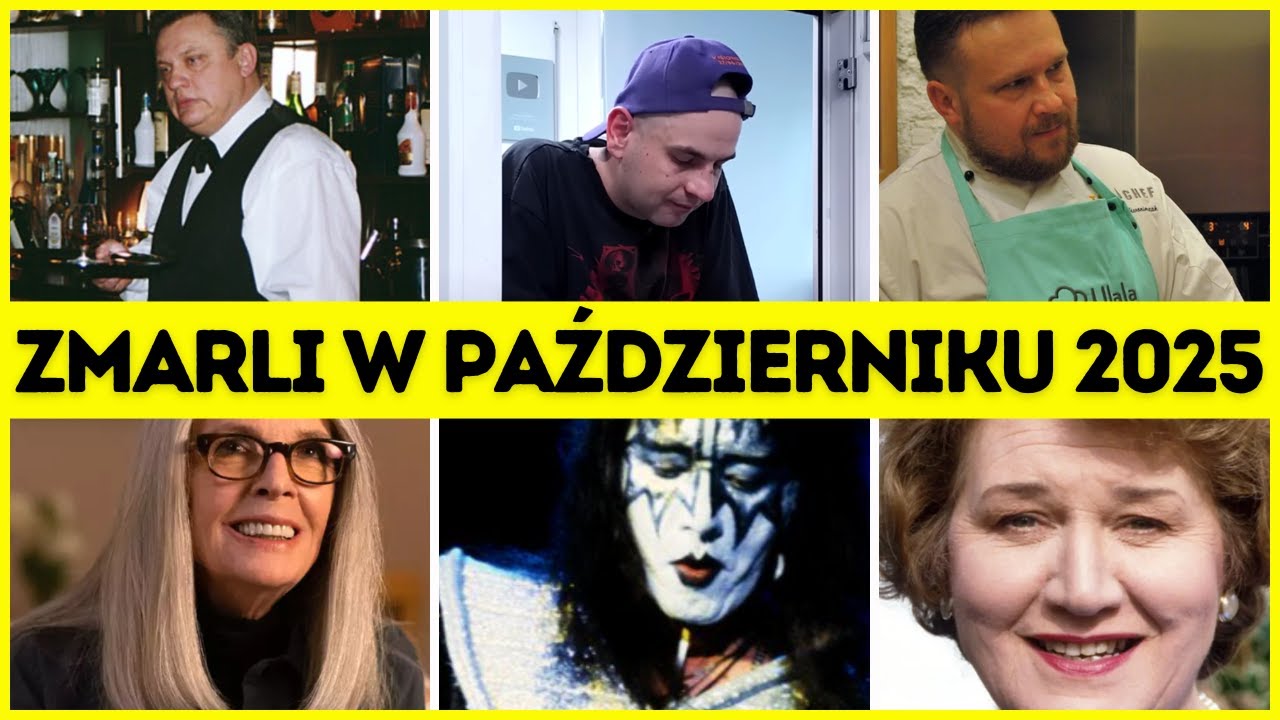 ✝️ 27 ZNANYCH I SŁAWNYCH POLAKÓW ORAZ OBCOKRAJOWCÓW KTÓRZY ZMARLI W PAŹDZIERNIKU 2025 - JAK UMARLI?