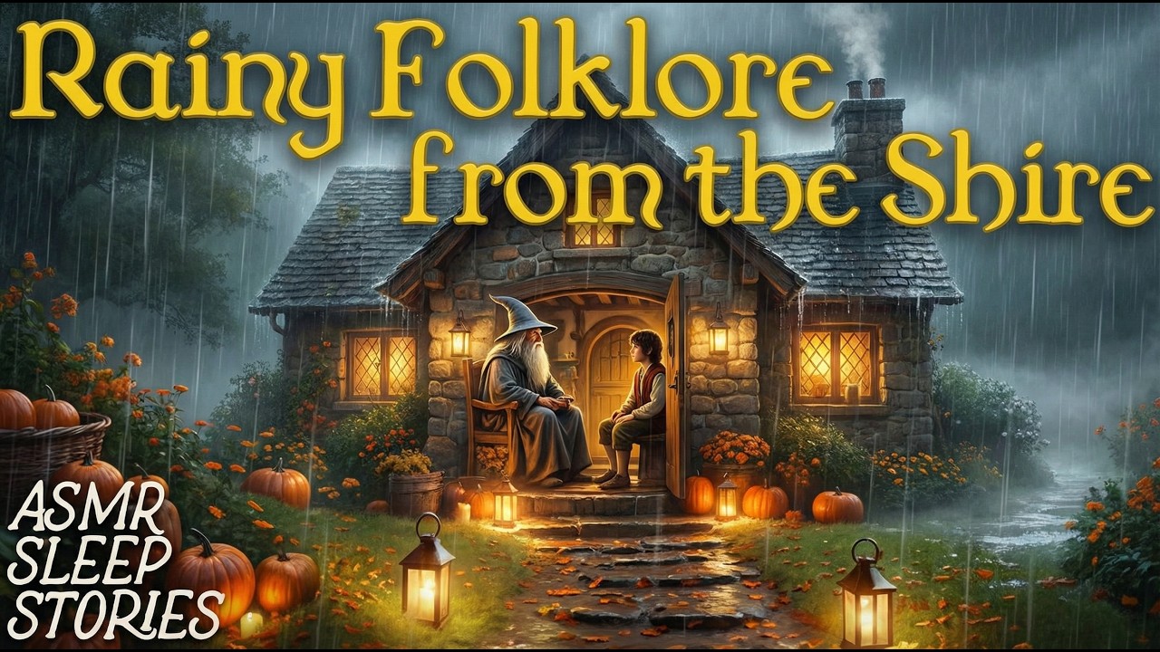Fall Asleep to 2 Hours of Middle Earth Lore | Cozy LOTR Fantasy Bedtime Stories & Rain Ambience