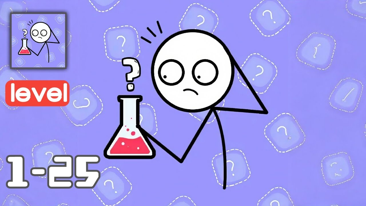 Alchemy Puzzle - Gameplay Walkthrough - All Levels 1-25 - Funny Stickman Brain Puzzle Game