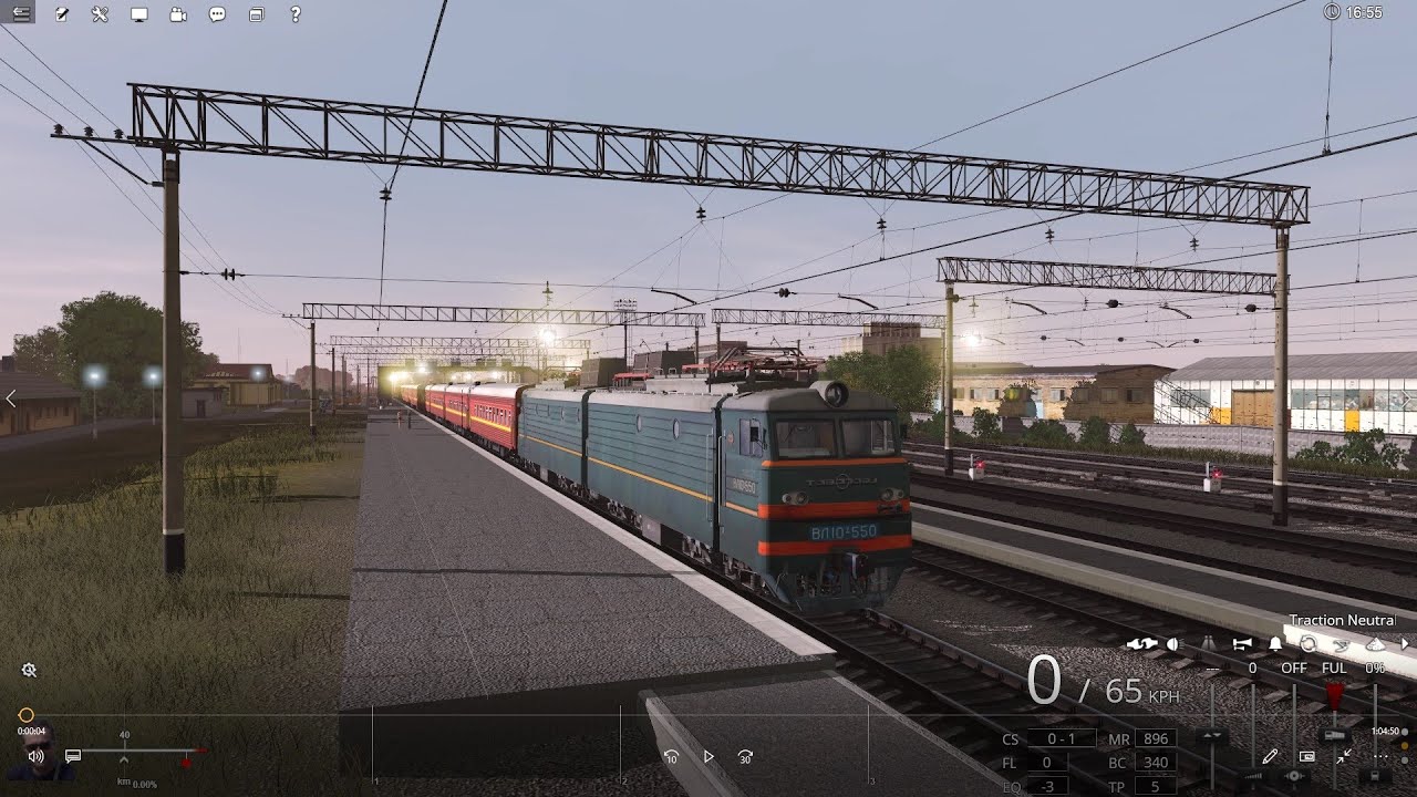 Trainz 2019, Вечерний пассажирский, поезд №124