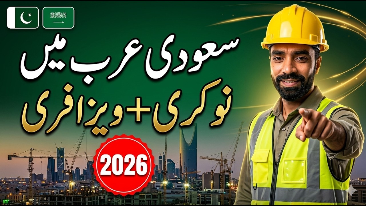 Saudi Arabia Mein Job + Free Visa Sponsorship 2026 | 15 Companies Hiring Pakistanis NOW
