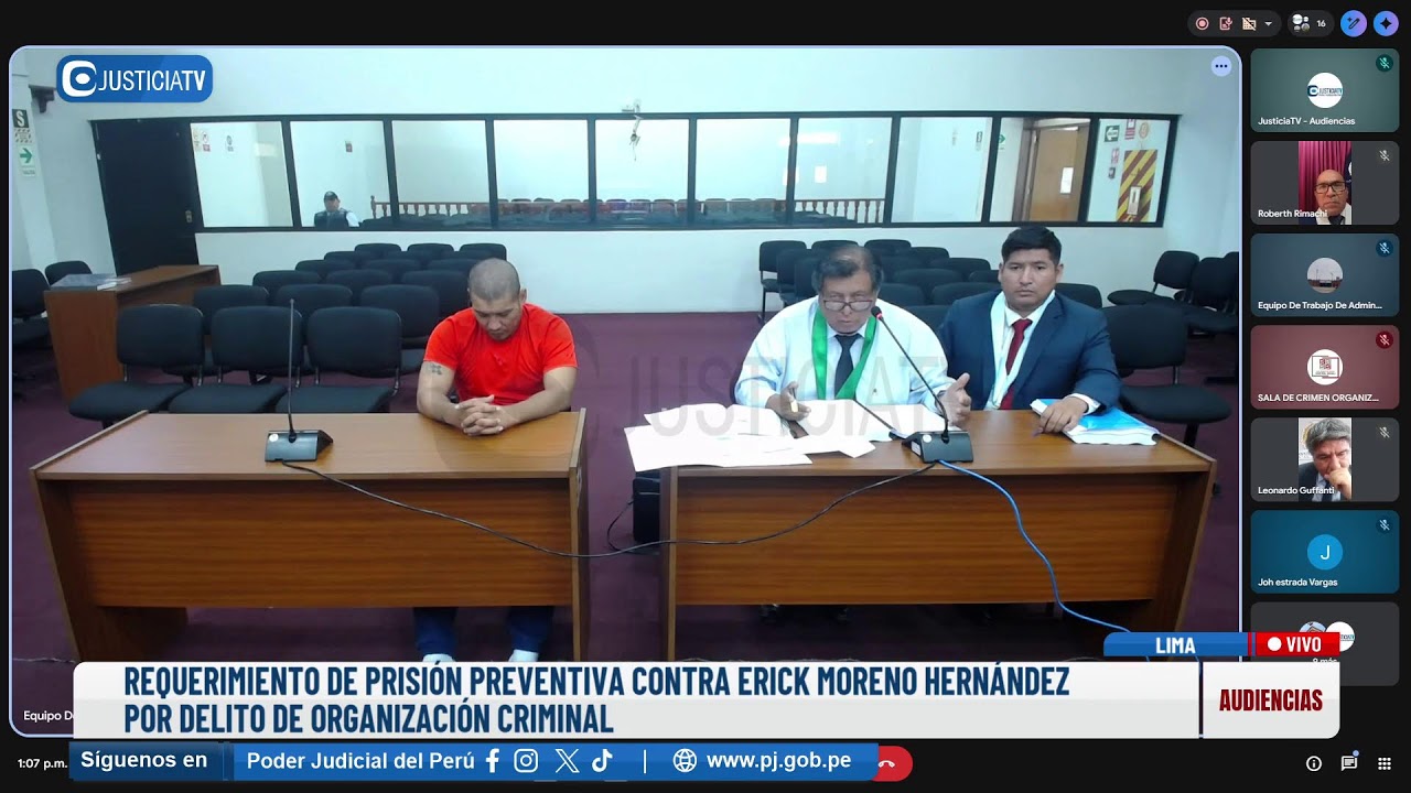 🔴#EnVivo | REQUERIMIENTO DE PRISIÓN PREVENTIVA CONTRA ERICK MORENO HERNÁNDEZ
