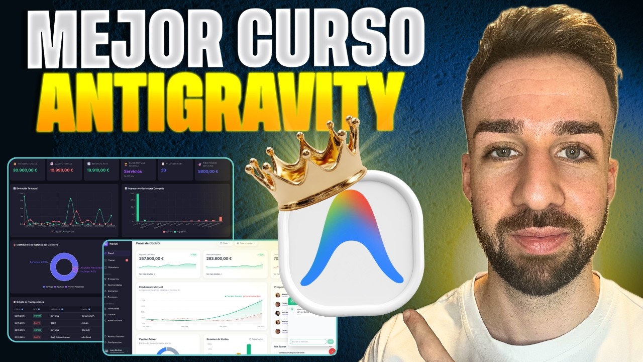 Masterclass Definitiva de Google Antigravity (CURSO GRATIS 5 HORAS)