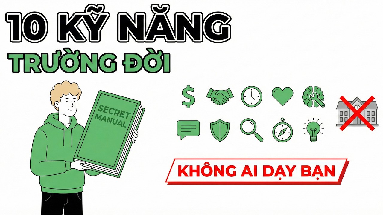 10 Kỹ Năng Sống Cơ Bản Mà Trường Học Không Dạy Bạn (Nghe Đau Nhưng Đúng)  | Kỷ Luật Bứt Phá Mỗi Ngày