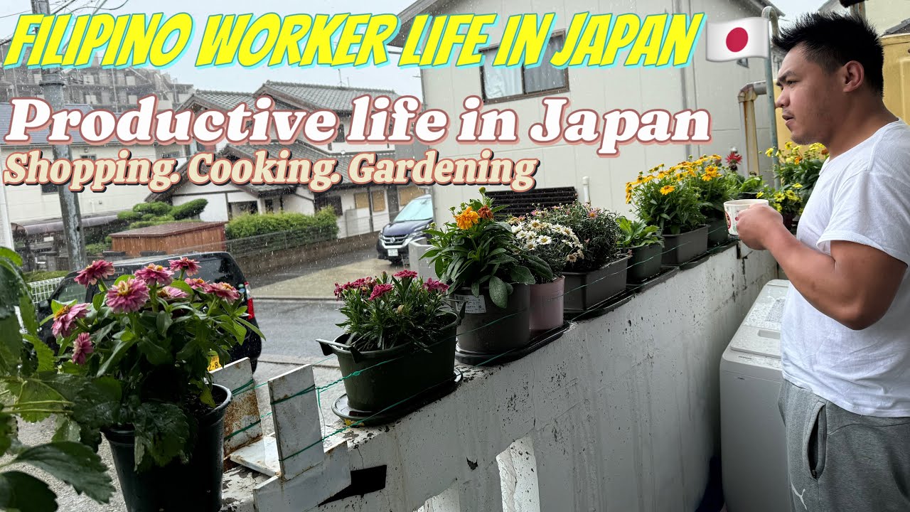 Productive life in Japan🇯🇵/simple living/gardening,shopping,cooking/fish soup /OFW life/silent vlog/