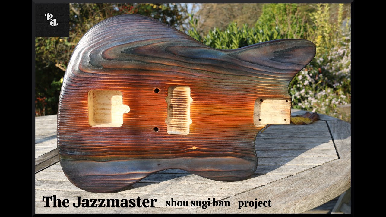 The Jazzmaster shou sugi ban project 
