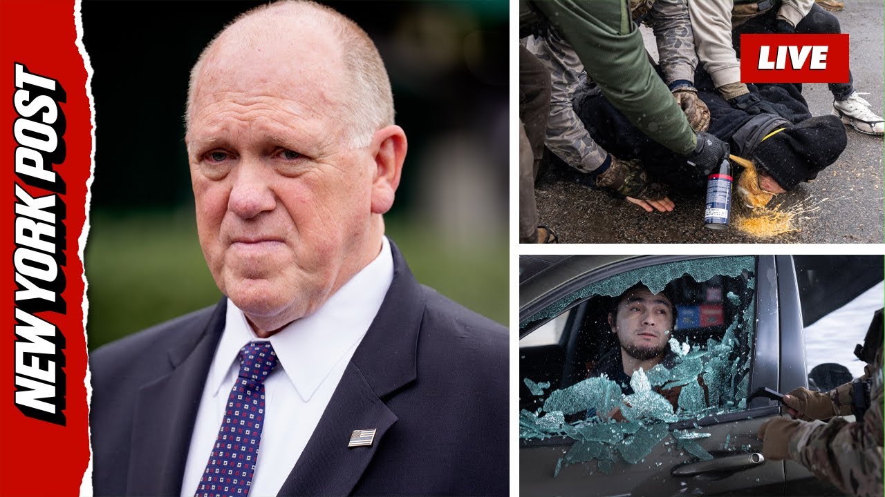 Live: US Border Czar Tom Homan Holds News Conference in Minnesota