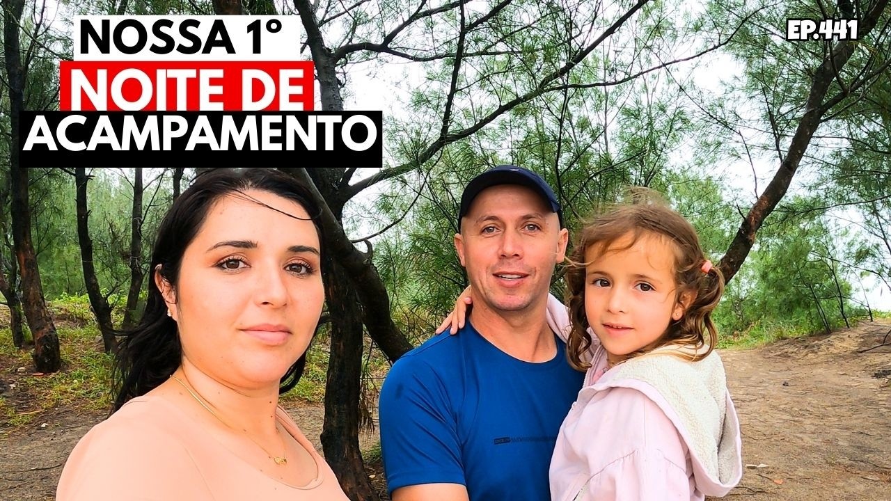 NUNCA VIRAM O MAR, COMO FOI NOSSO PRIMEIRO DIA ACAMPANDO NA PRAIA. EP441