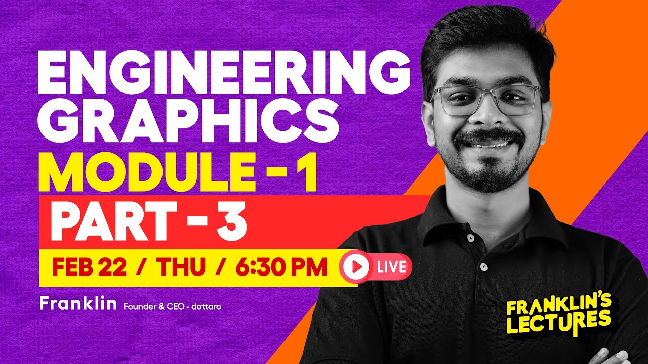 S2 Engineering Graphics Module 1 | KTU B Tech 2024 Exam | Franklin's lectures | 2019 Scheme