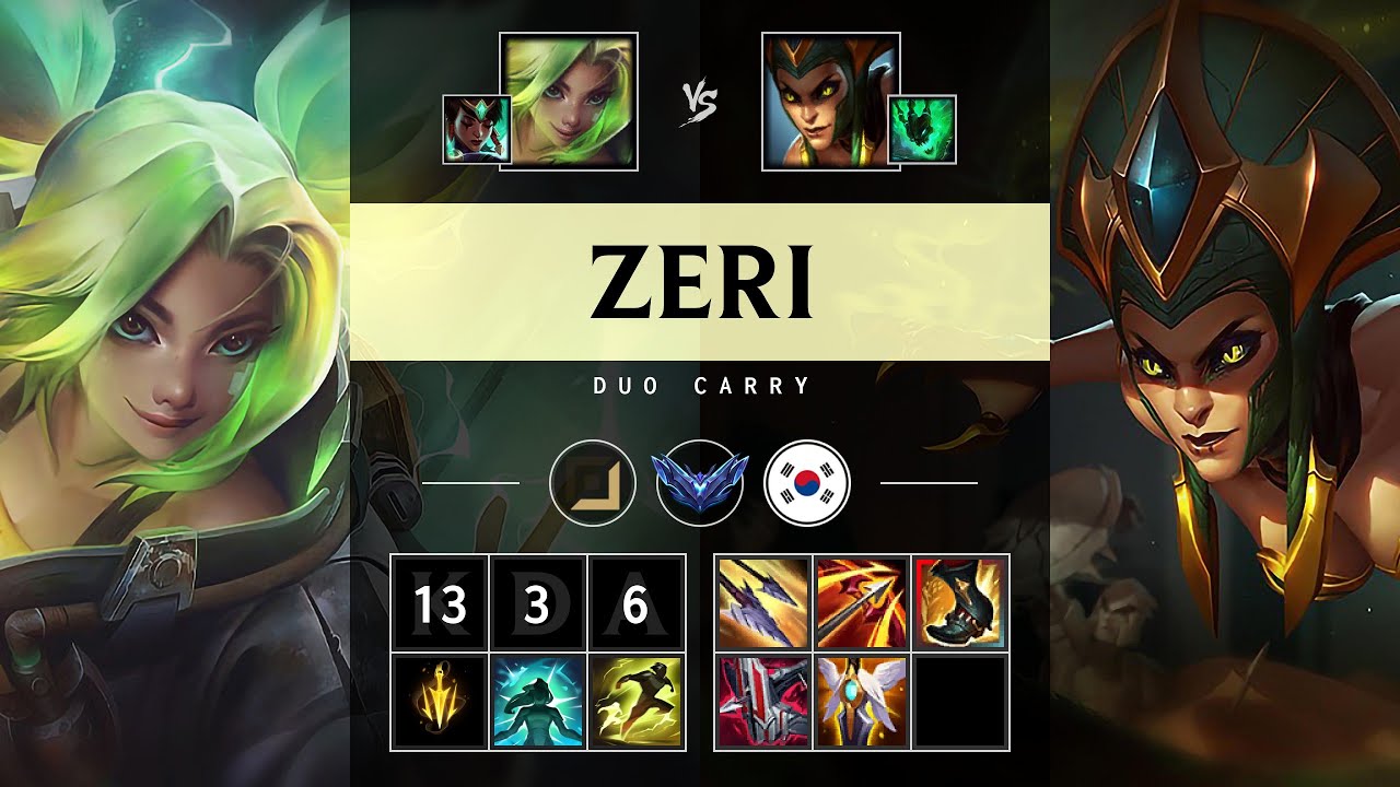 Zeri ADC vs Cassiopeia - KR Diamond Patch 25.S1.2