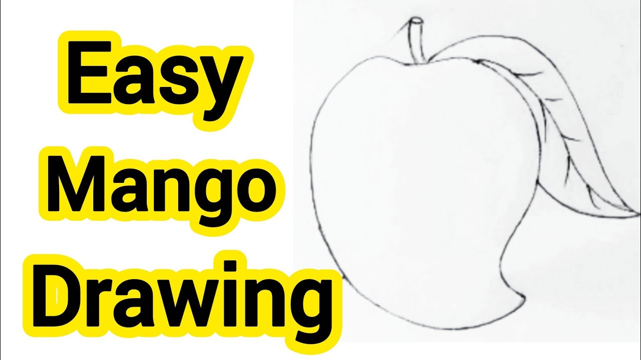 Easy Mango Drawing 🍋 | Step by Step Drawing for Beginners@PallaviBariha-h1t 