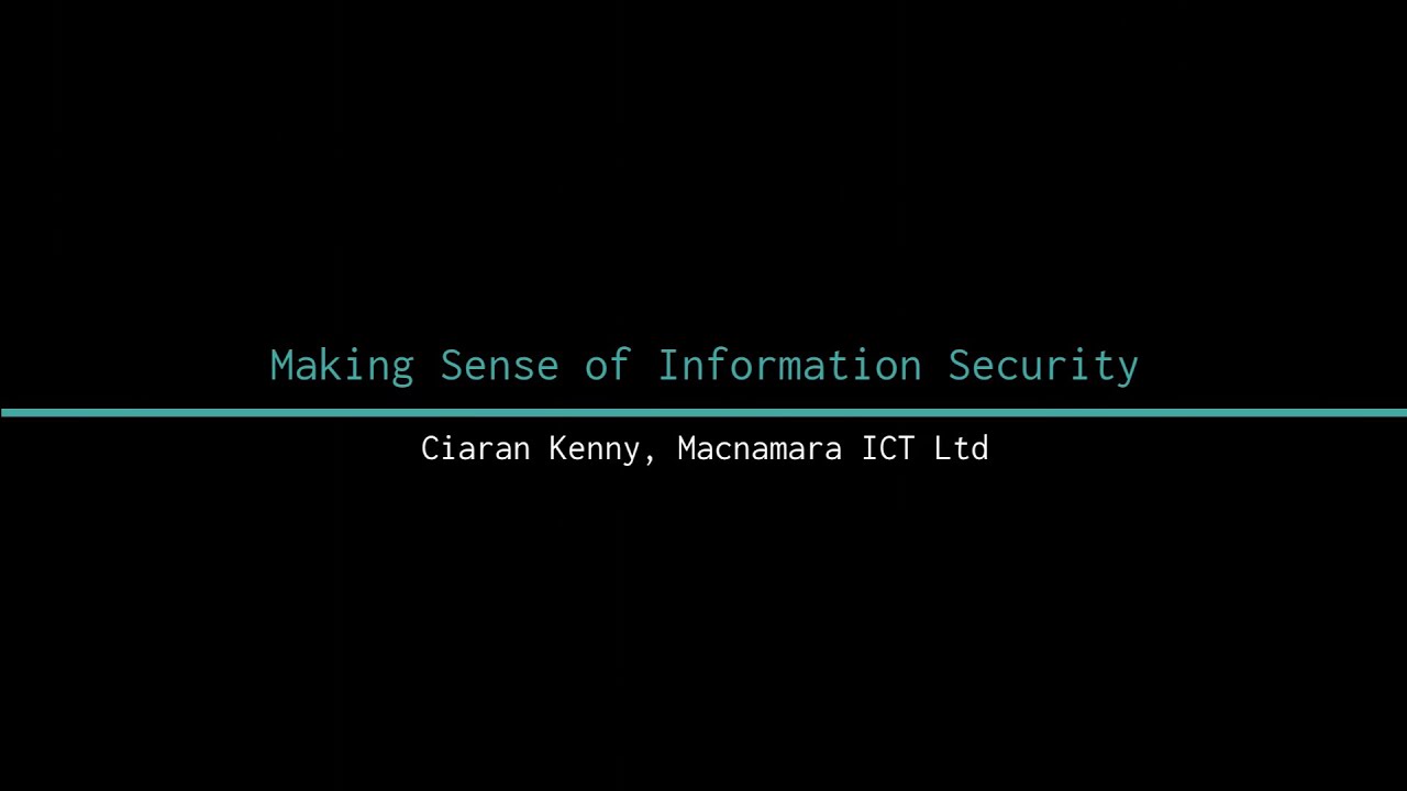Making Sense of Information Security | Introduction