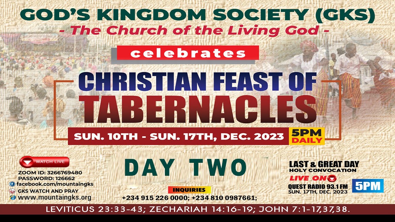 Feast of Tabernacles 2023 - Day 2