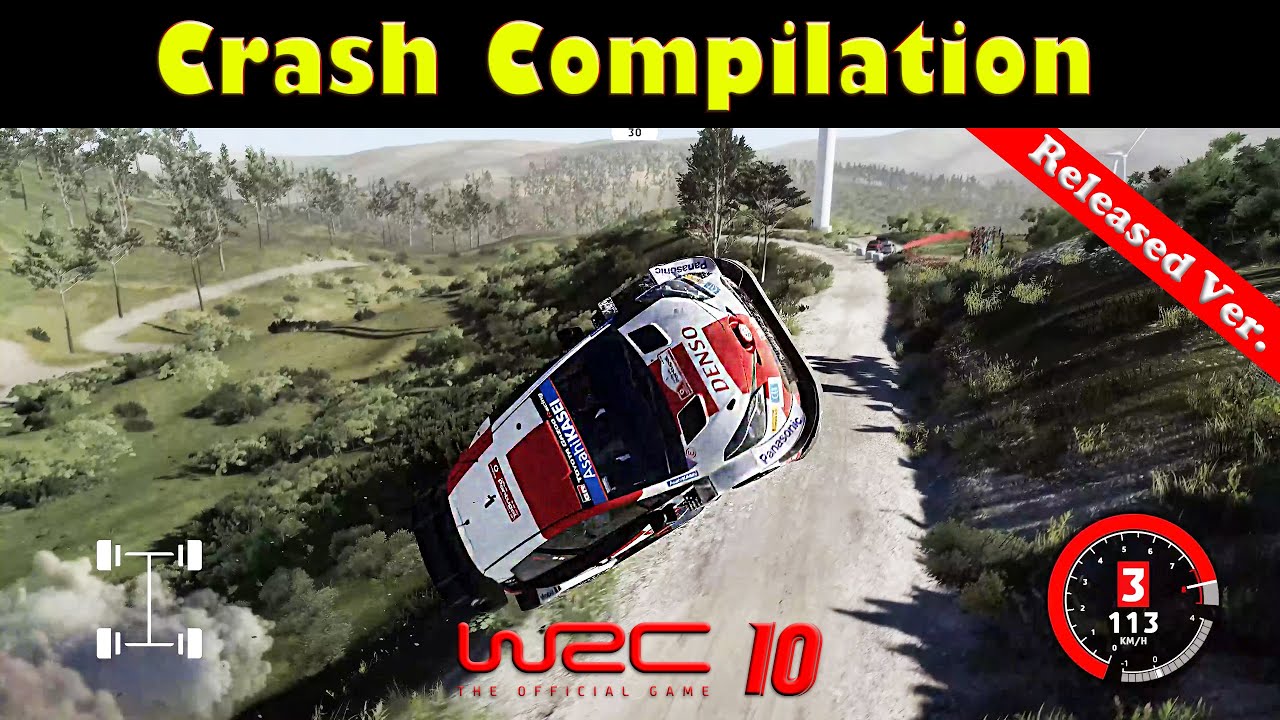 WRC 10 Crash Compilation  - Top Crashes in the Official Release