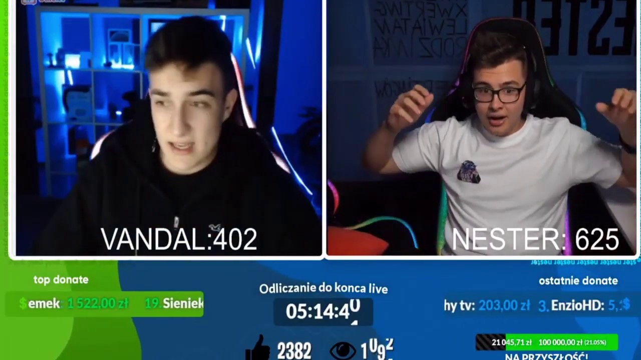 VANDAL DOSTAJE 9000ZŁ A NESTER PONAD 3000 [shot z live]