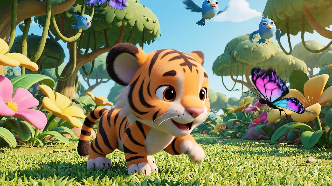 Little Tiger Paws Tap Tap Tap | Dancing Animal Song & Toddler Nursery Rhymes