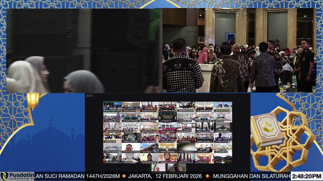 MUNGGAHAN DAN SILATURAHMI PEGAWAI KEMENTERIAN HUKUM MENYAMBUT BULAN SUCI RAMADHAN TAHUN 2026