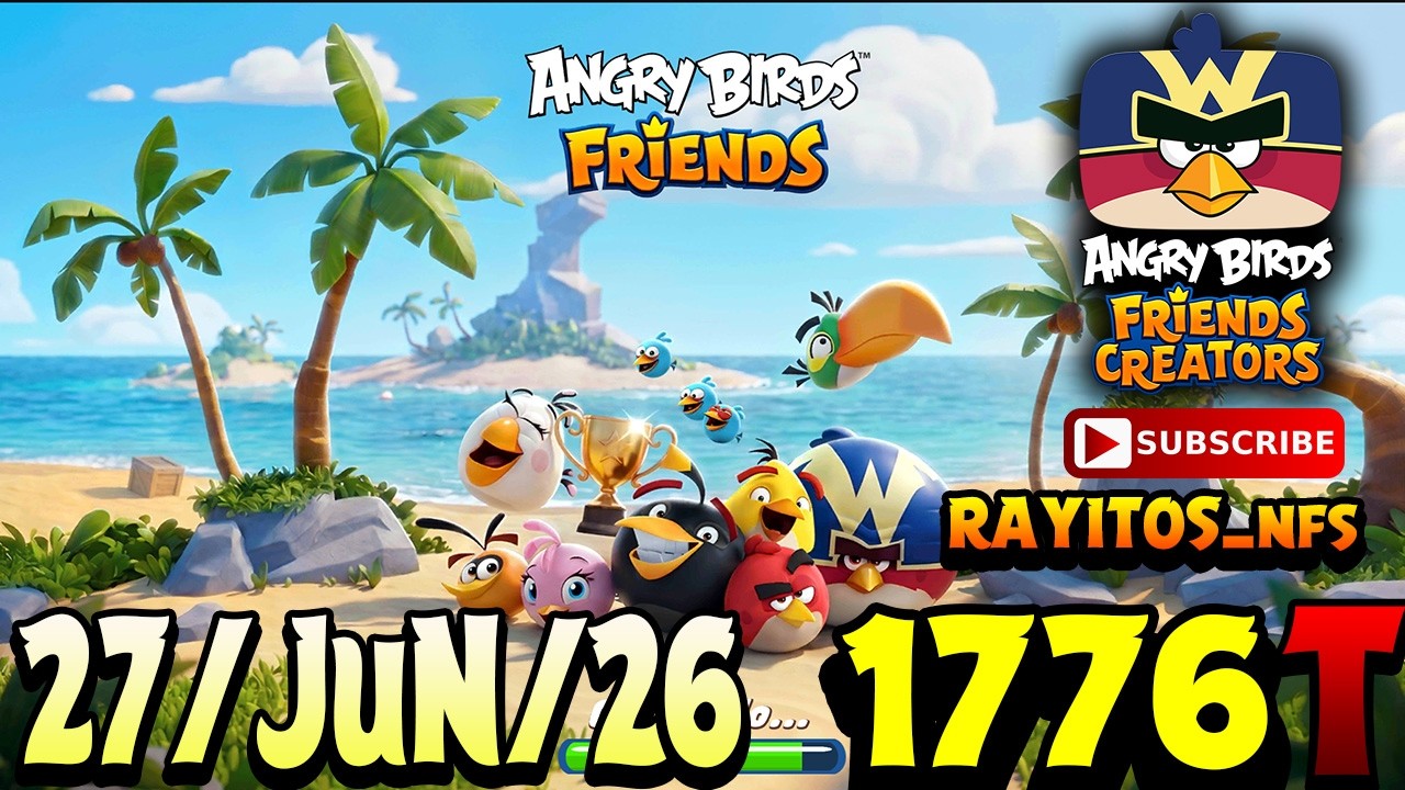 Angry Birds Friends All Levels Tournament 1776 Highscore POWER-UP walkthrough