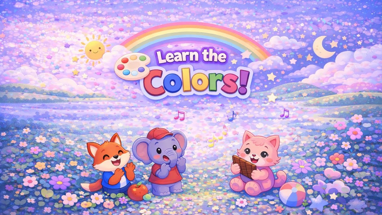 🎨 Learn the Colors Song 🌈 เพลงสอนสีสำหรับเด็ก #animaldance #cuteanimals #children 