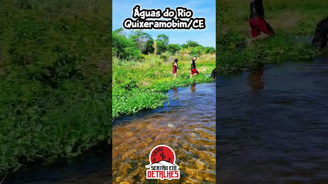 &Aacute;GUAS NO RIO QUIXERAMOBIM/CE. O&Aacute;SIS NO SERT&Atilde;O. 