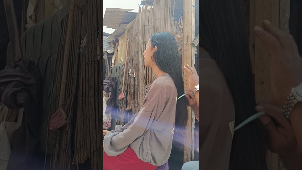 Rambut anak SMK sebelum di potong pixie