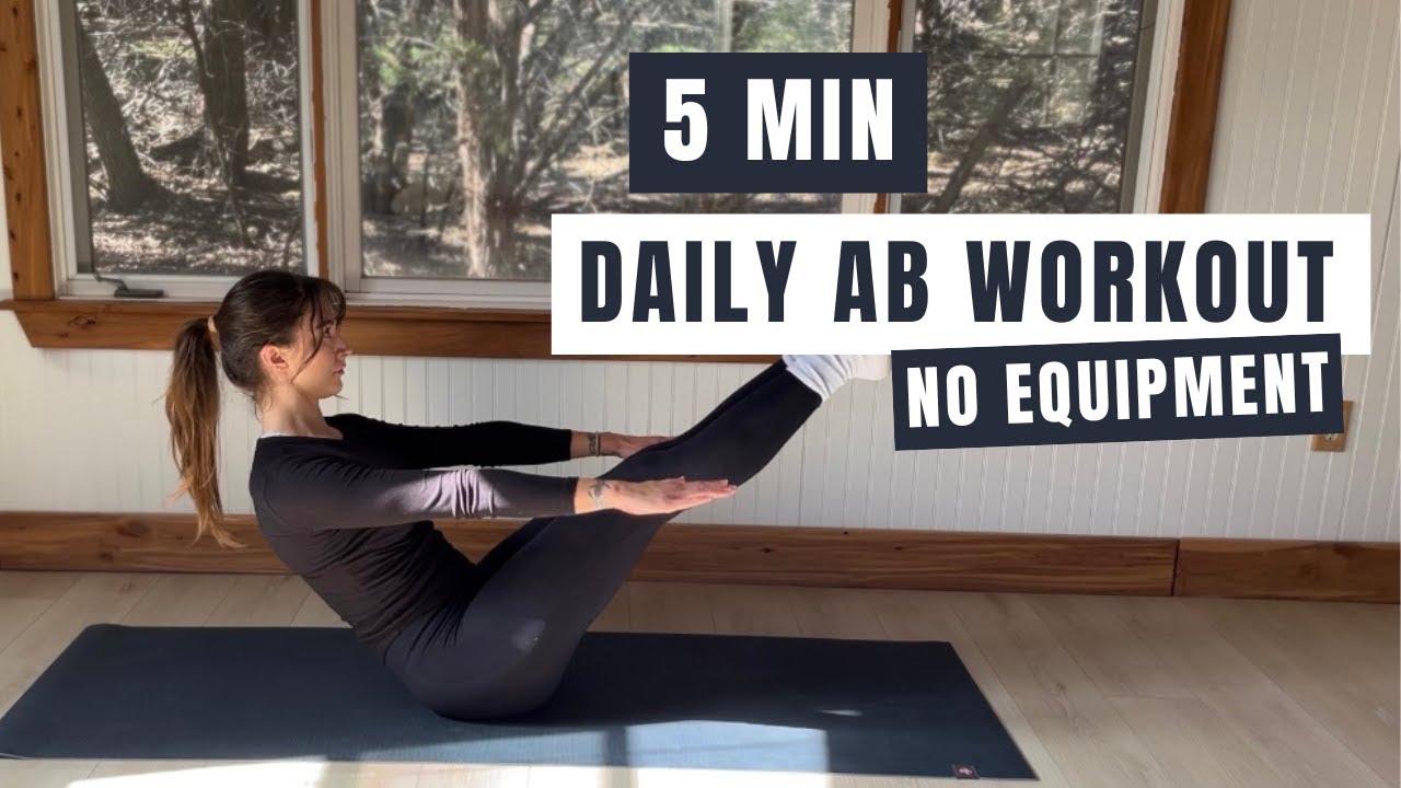 5 MIN DAILY ABS WORKOUT - At Home & No Equipment