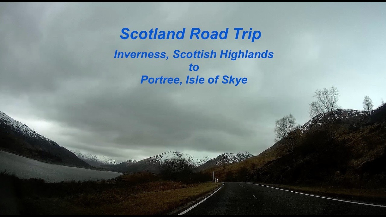 Inverness to Portree, Isle of Skye Road Trip - Dashcam Video