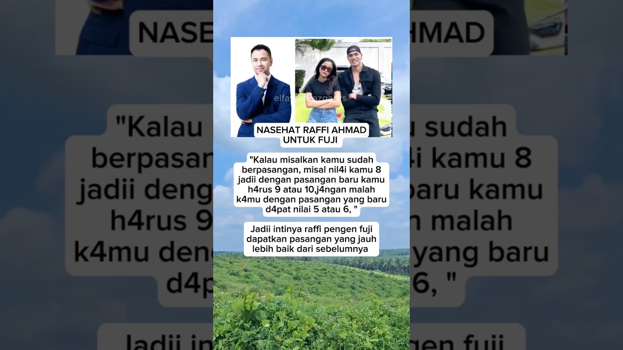 Nasehat Raffi Ahmad untuk Fuji #raffiahmad #fuji #shorts
