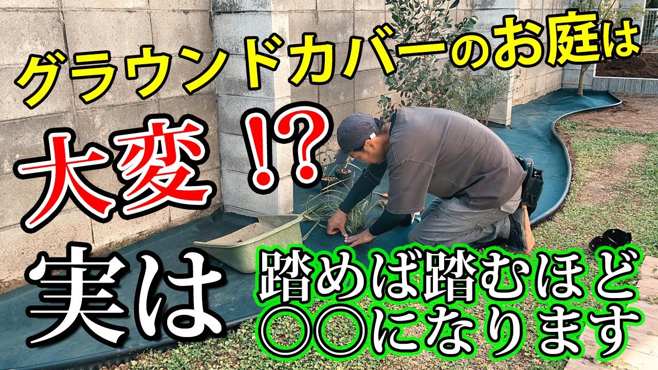 グラウンドカバーのお庭で抱えられていた２つのお悩みとは…【奈良/いろは造園】