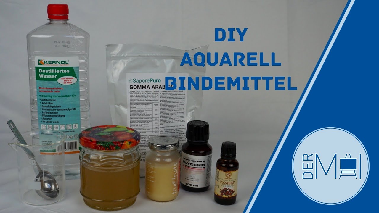 Aquarellbindemittel selber machen - DIY Gummi Arabicum