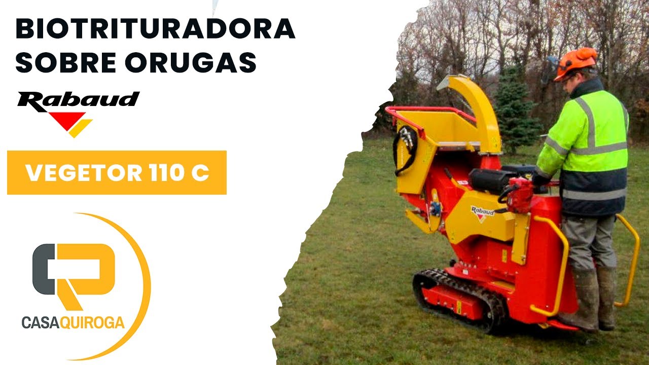 BIOTRITURADORA PROFESIONAL ORUGAS | VEGETOR 110 C RABAUD
