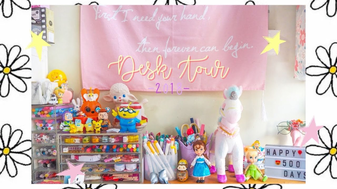 ♡DESK TOUR 2018♡ × 🌈歡迎來到我的書桌✨(內附淘寶LINKS) //中文字幕⎪Miss Unicorn🦄