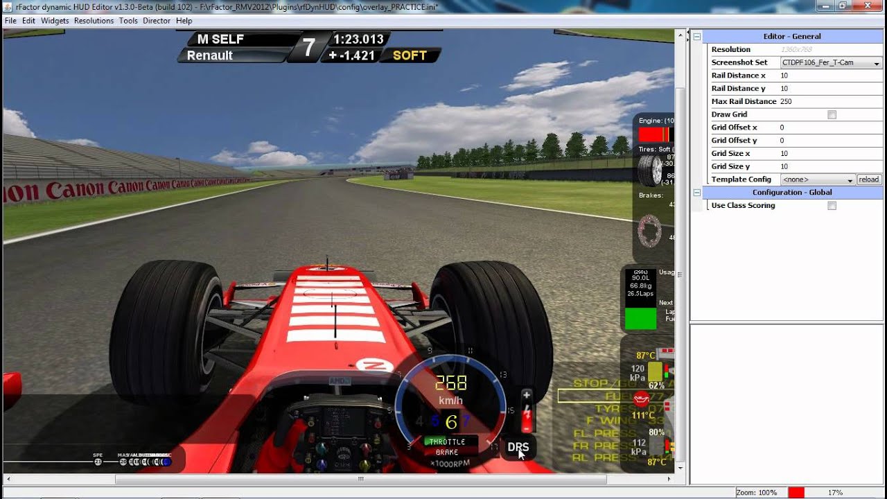 rFactor - Tutorial - rFHighVoltage y HUD.