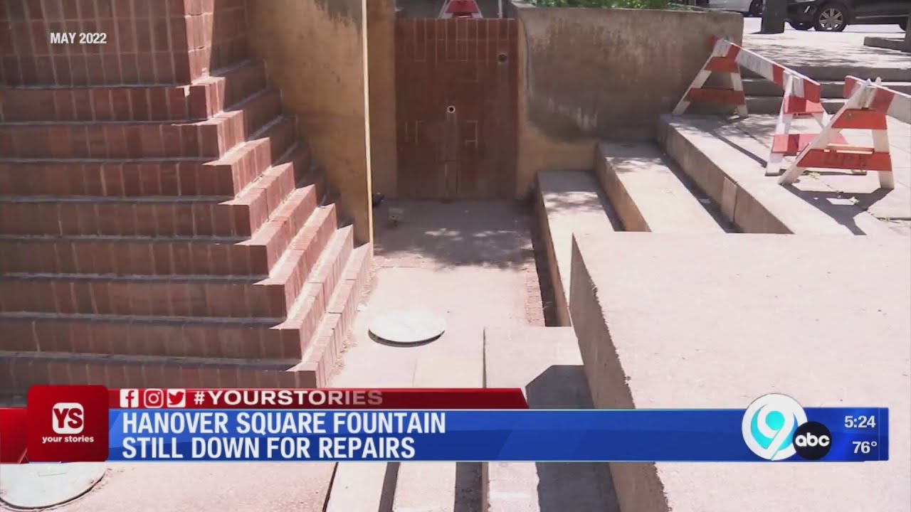 Hanover Square Fountain still down for repairs