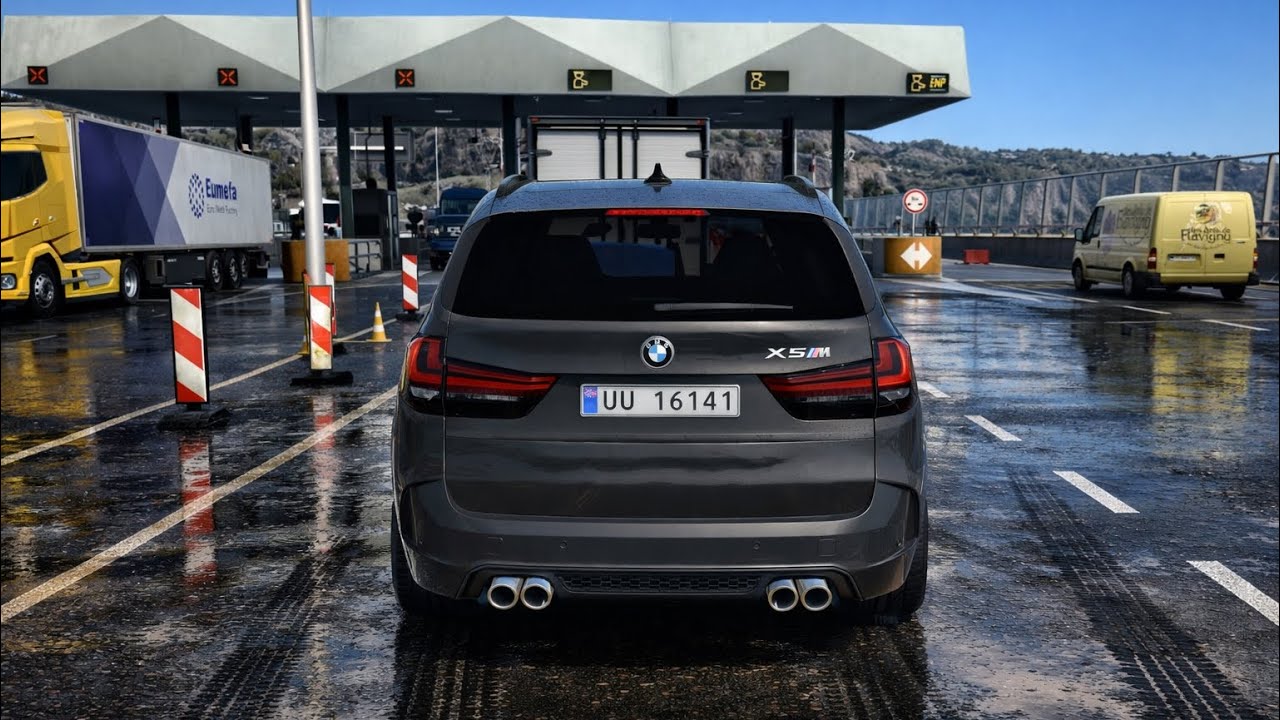 BMW X5M F85 🚐 | Realistic Steering Wheel Gameplay | ETS2 1.57