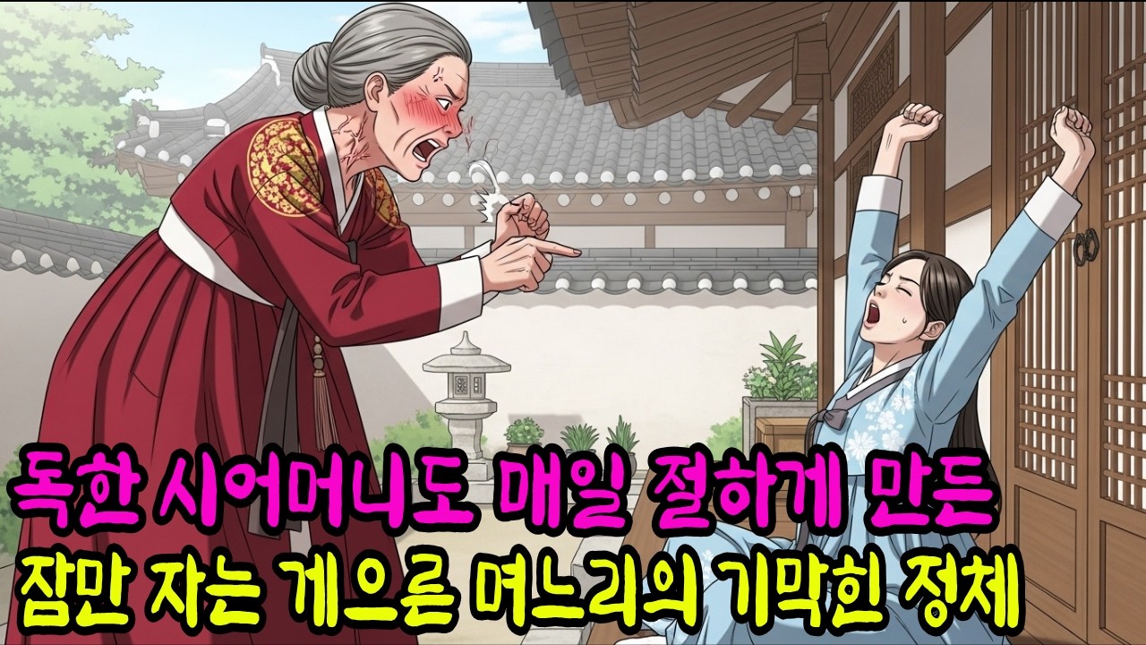 독한 시어머니도 매일 아침 절하게 만든 종일 잠만 자고 게으른 며느리의 기막힌 정체 | 야담 | 민담 | 전설 | 조선 | 옛날이야기