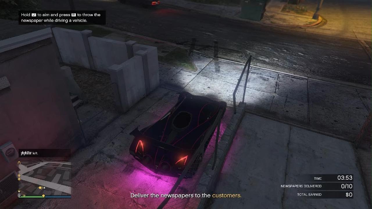 Grand Theft Auto V online newspaper job #gta #gta5