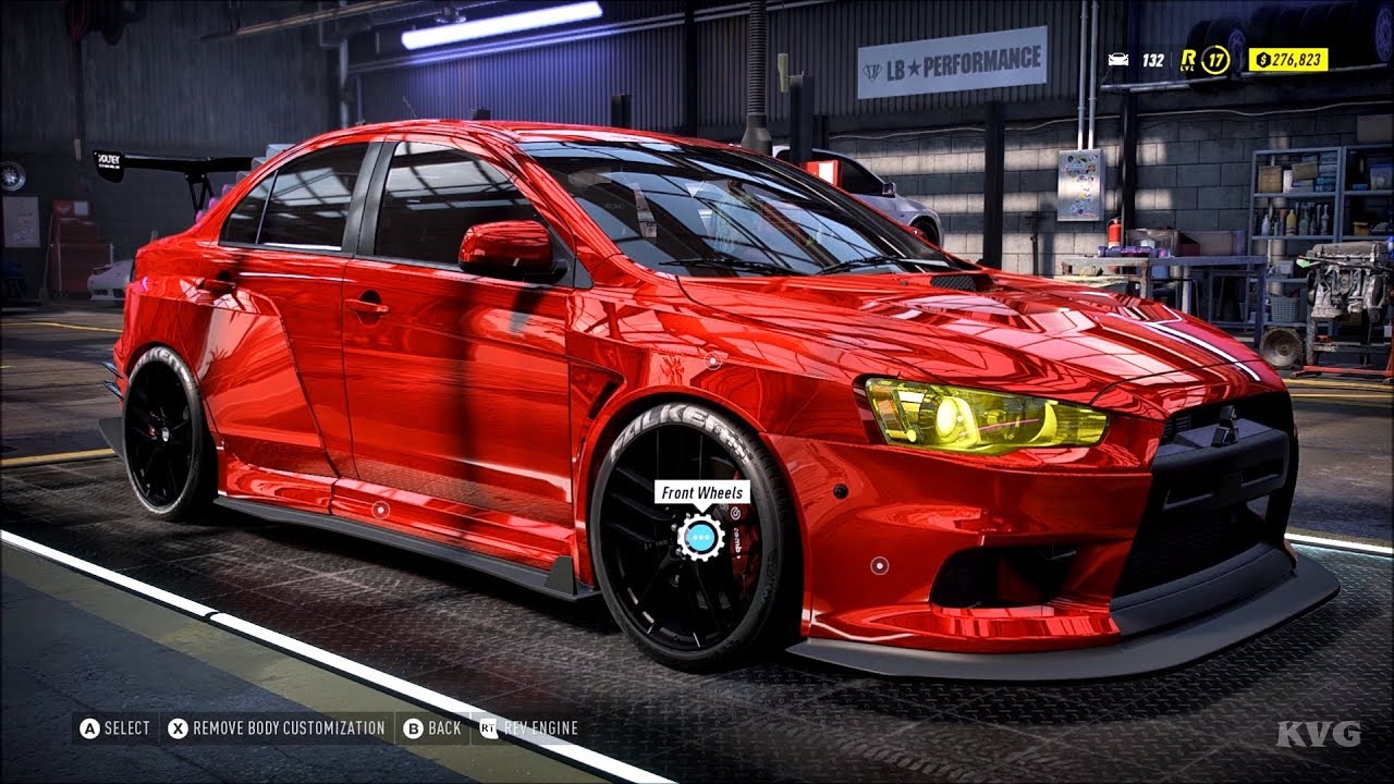 Need for Speed Heat - Mitsubishi Lancer Evolution X 2008 - Customize | Tuning Car HD