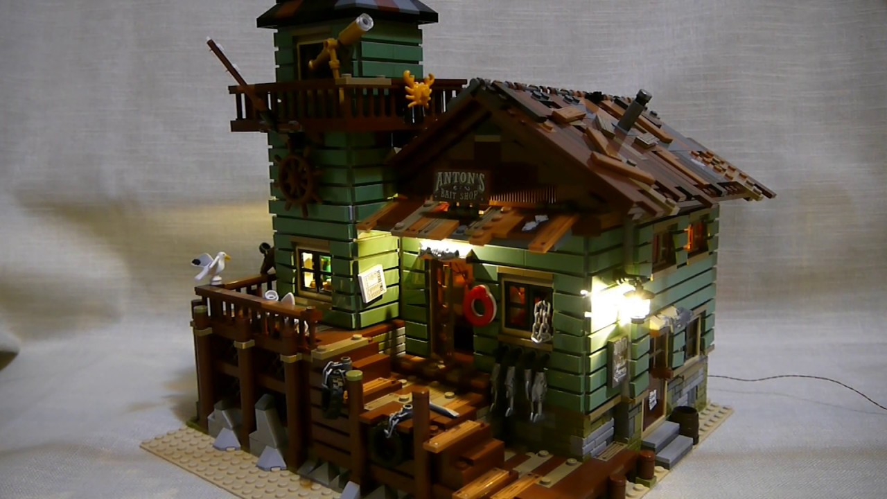 LEGO 21310 lighting install