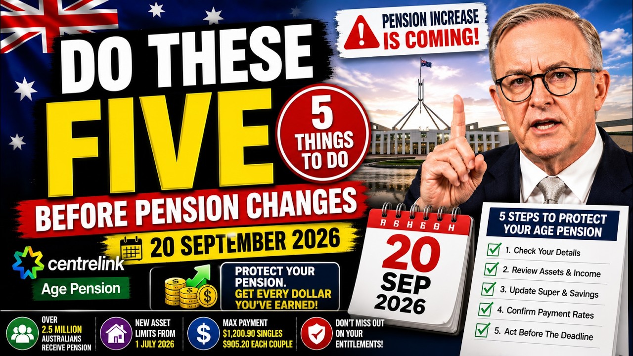 September 20 2026 pension change is coming &mdash;every australian senior must do these 5 things before it