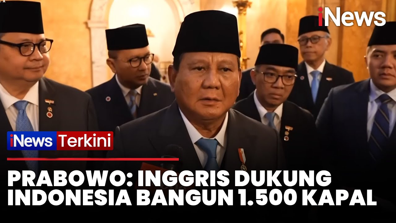 Usai Bertemu PM Inggris, Presiden Prabowo Bahas Kerja Sama Maritim Kedua Negara | iNews Terkini